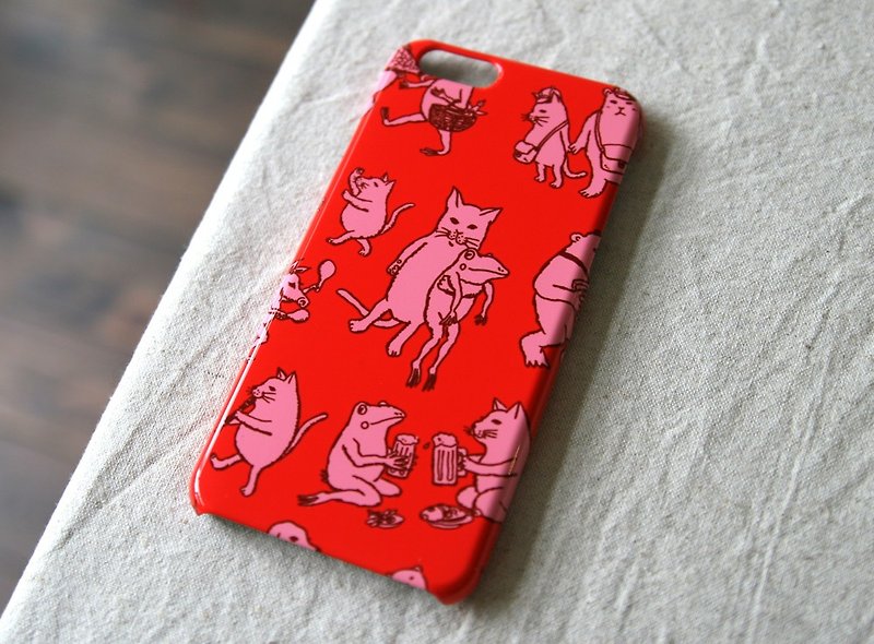 iPhone case Nakamatsura Red - เคส/ซองมือถือ - กระดาษ สีแดง