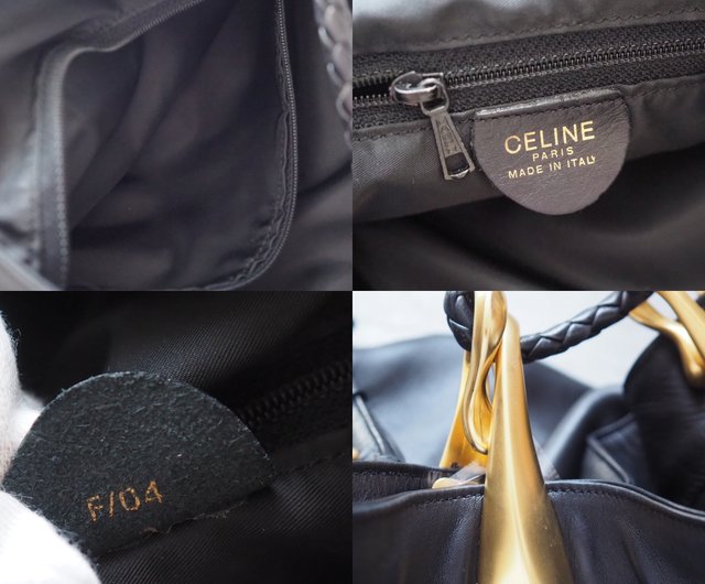 CELINE セリーヌ 2WAY リュック バックパック ブラック レザー ヴィンテージ - ショップ OLIM VINTAGE リュック・バックパック  - Pinkoi