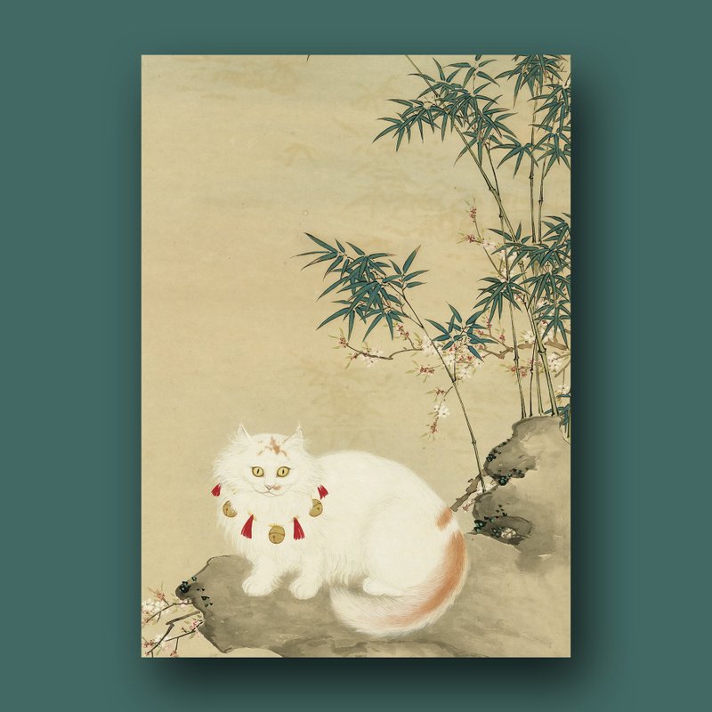 故宮古畫明信片 - 卡片/明信片 - 紙 卡其色
