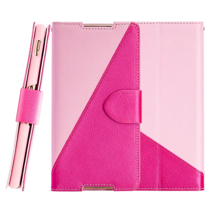 CASE SHOP SONY Xperia Z3 + special standing side flip leather case - pink (4716779654974) - อื่นๆ - วัสดุอื่นๆ สึชมพู