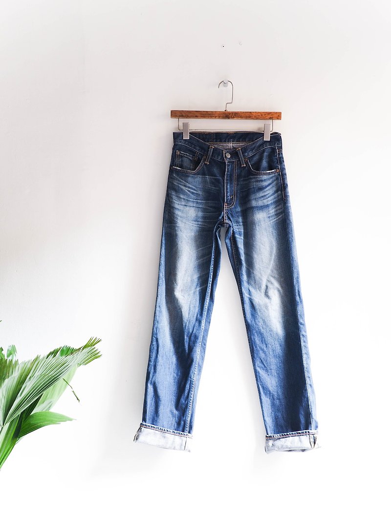 Rivers and mountains - levis 702 sea love day beach love holiday cotton denim antique straight wide-leg pants vintage denim pants vintage - Men's Pants - Cotton & Hemp Blue