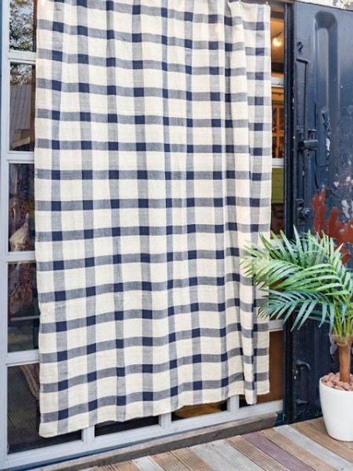 Ametsuchi Plaid Pattern Bed Cover Multi Cloth