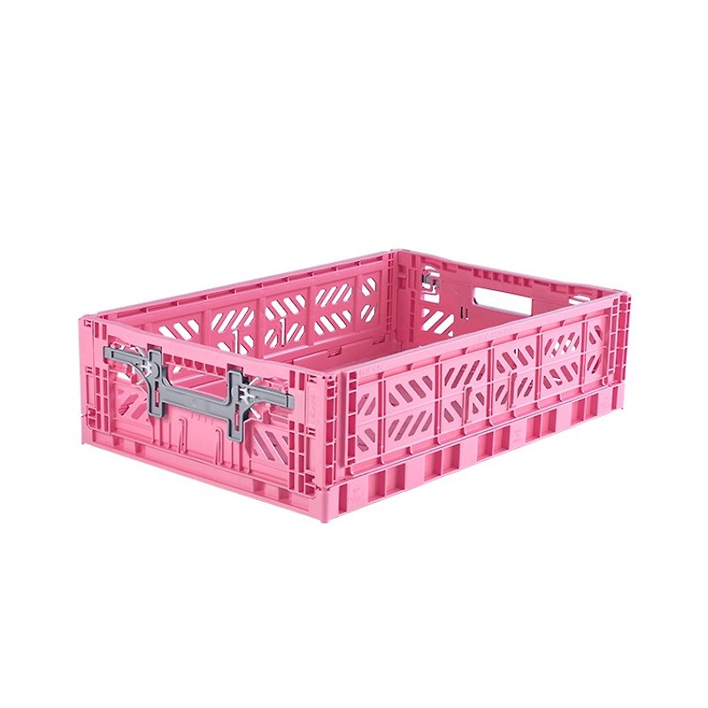 Turkey Aykasa Folding Storage Basket (L15)-Barbie Powder - กล่องเก็บของ - พลาสติก 
