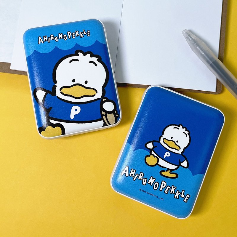 【Hong Man】Sanrio Series Pocket Power Bank Big Head Baker Duck - Chargers & Cables - Plastic Blue