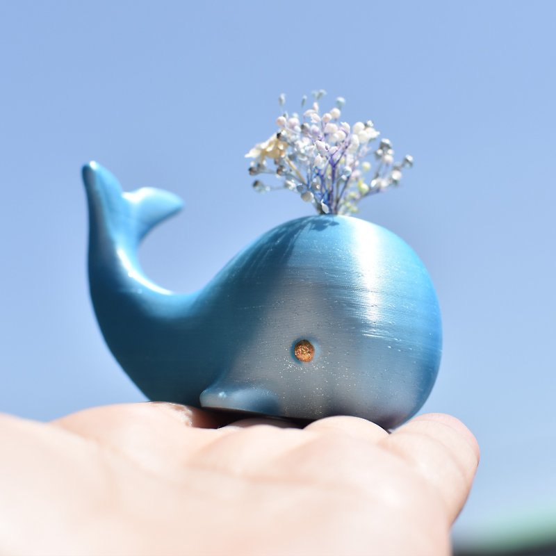 鯨の置物 - 裝飾/擺設  - 塑膠 藍色