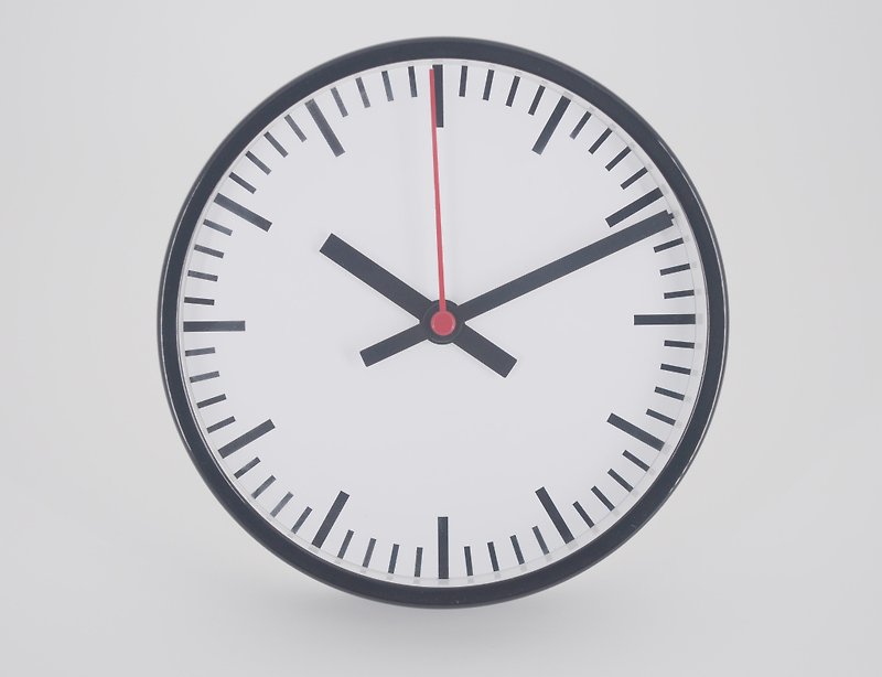 Mesa - Single ticking clock 2 in 1 (Metal) - นาฬิกา - โลหะ สีดำ