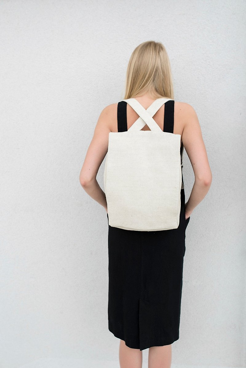 Linen Backpack Motumo – 17B2 - Backpacks - Linen 