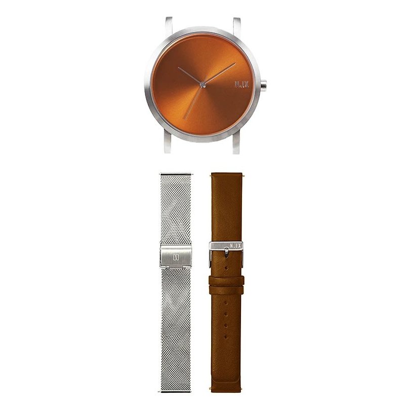 Minimal Watches : COPPER SET - นาฬิกาผู้หญิง - โลหะ สีส้ม