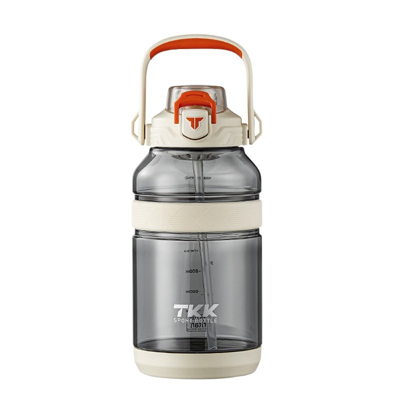 [TKK] Tritan Outdoor Peak Climbing Portable + Strap Sports Bottle 2000ML imported from the United States - Electric White - Pitchers - Other Materials White