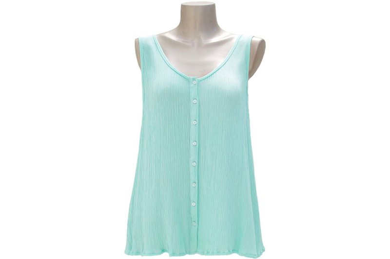 Basic color of the A-line tank top <mint> - Women's Tops - Other Materials Green