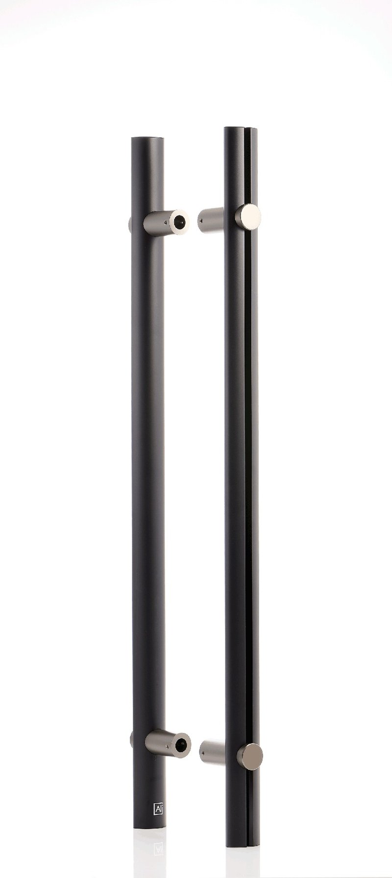 Available creALive | Double round door handle length 40/60/80/120/180 cm - Other - Aluminum Alloy Black