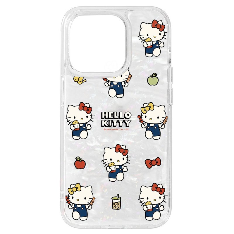 HelloKitty Night Market Life in Wonderland iPhone 16 15 14 13 12 Pro Max - เคส/ซองมือถือ - เปลือกหอย สีใส