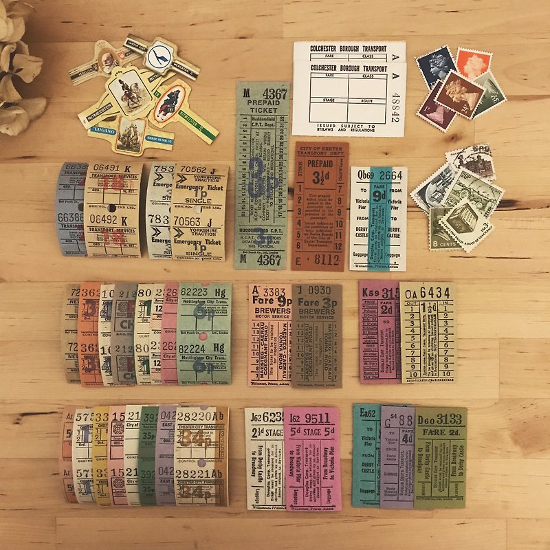 British retro ticket value package - อื่นๆ - กระดาษ 