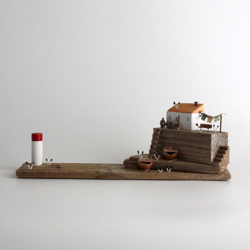 流木インテリア-潮騒とカモメ-W813 - 擺飾/家飾品 - 木頭 