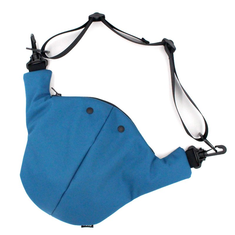 seto / creature bag / Large / Otona-sagari / Blue Light-gray - Messenger Bags & Sling Bags - Polyester Blue