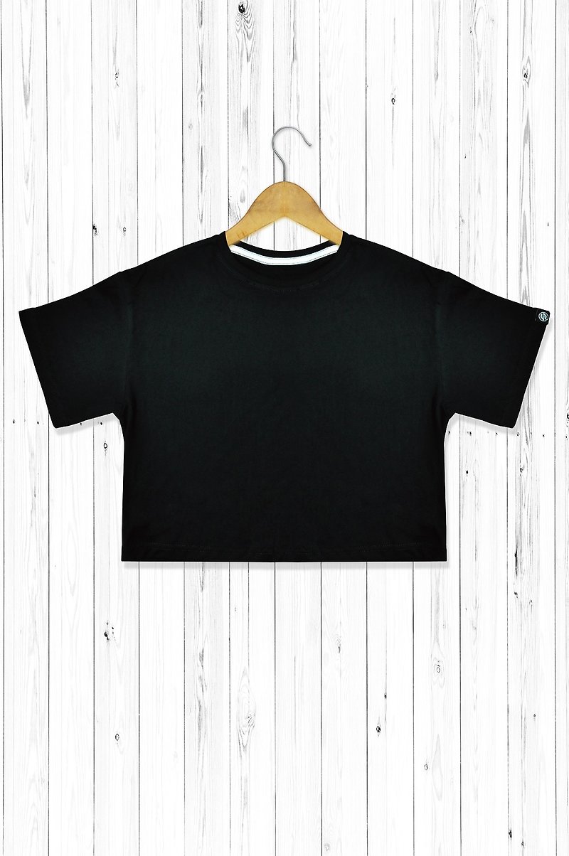 STATELYWORK Short Blank Plain T-Shirt-Women's T-Shirt-Black - Women's T-Shirts - Cotton & Hemp Black