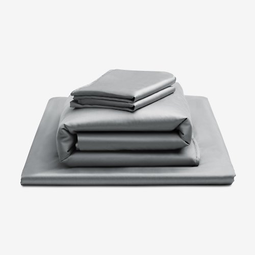 Unipapa 有理百物 標準雙人 Unipapa ✕ 好關係 HAOKUANXI 放空天絲床包四件組 灰色