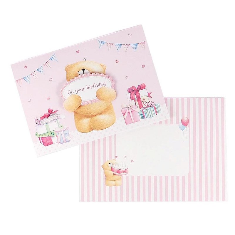 Celebrate your birthday party [Hallmark-ForeverFriends three-dimensional card birthday wishes] - Cards & Postcards - Paper Pink