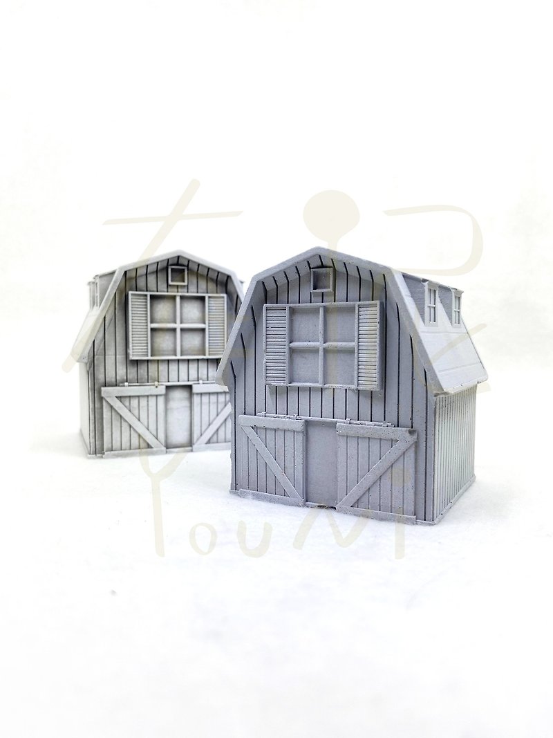 There are mud research / Distressed series / European architecture - barn - ตกแต่งต้นไม้ - ปูน สีเทา