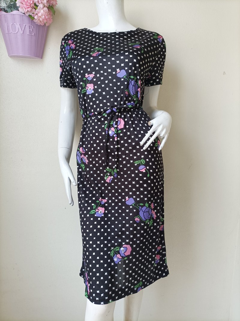 Puccini Minimalist Shirt Dress Size 11 Japan ( M ) - 洋裝/連身裙 - 聚酯纖維 