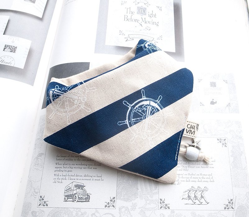 For Dear the child navy wind scarf - Collars & Leashes - Cotton & Hemp 