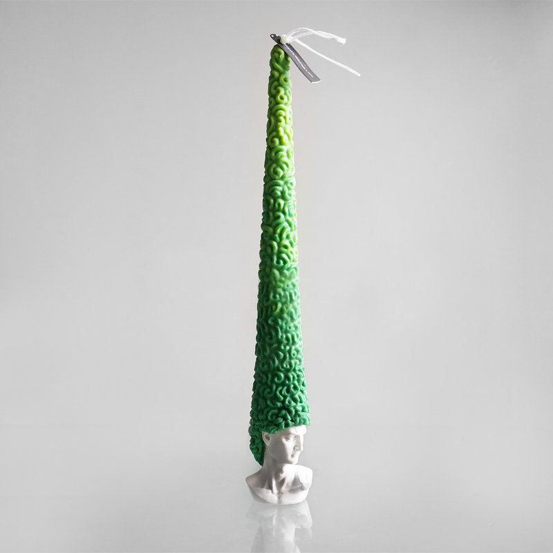 (Tony老師的) 大衛香氛蠟燭 蕉綠 - 香氛蠟燭/燭台 - 蠟 綠色