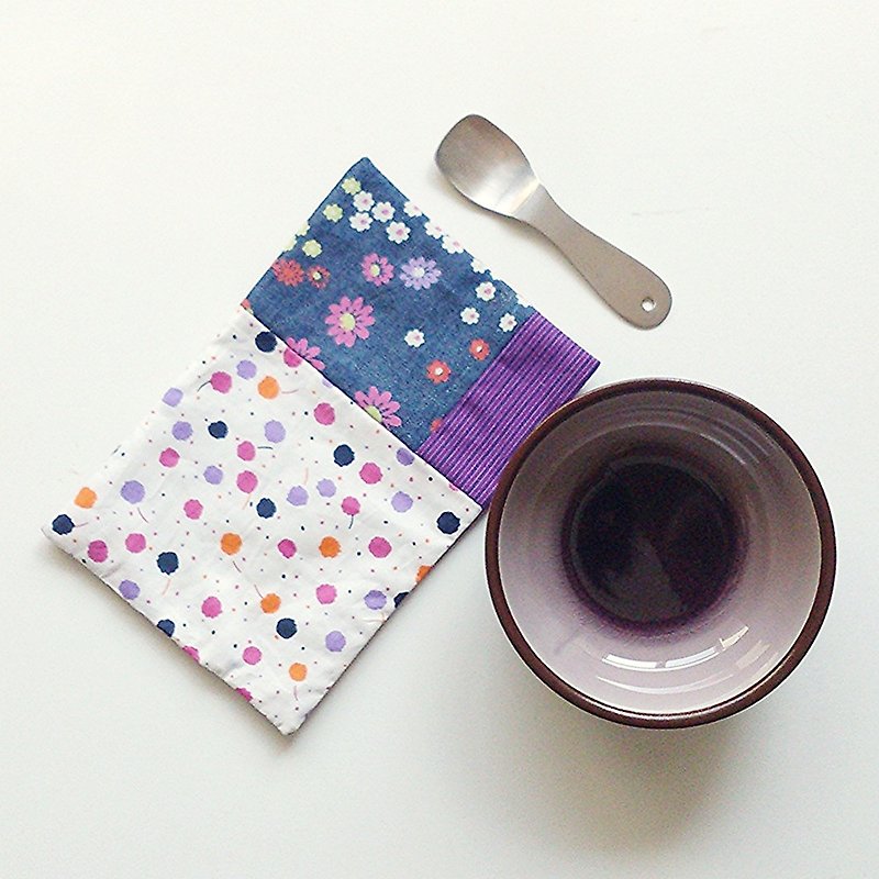 迷你拼布餐墊 (和風) - 餐桌布/桌巾/餐墊 - 棉．麻 紫色
