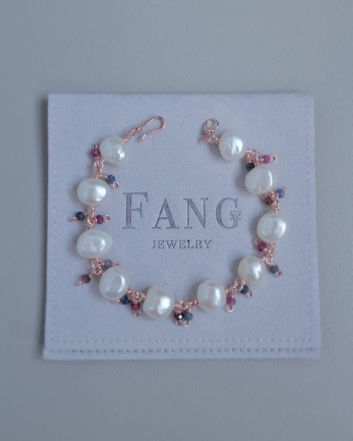 FANG JEWELS 【中山區 金屬線編織】天然石手鍊/ 寶石自選 / 1人成班