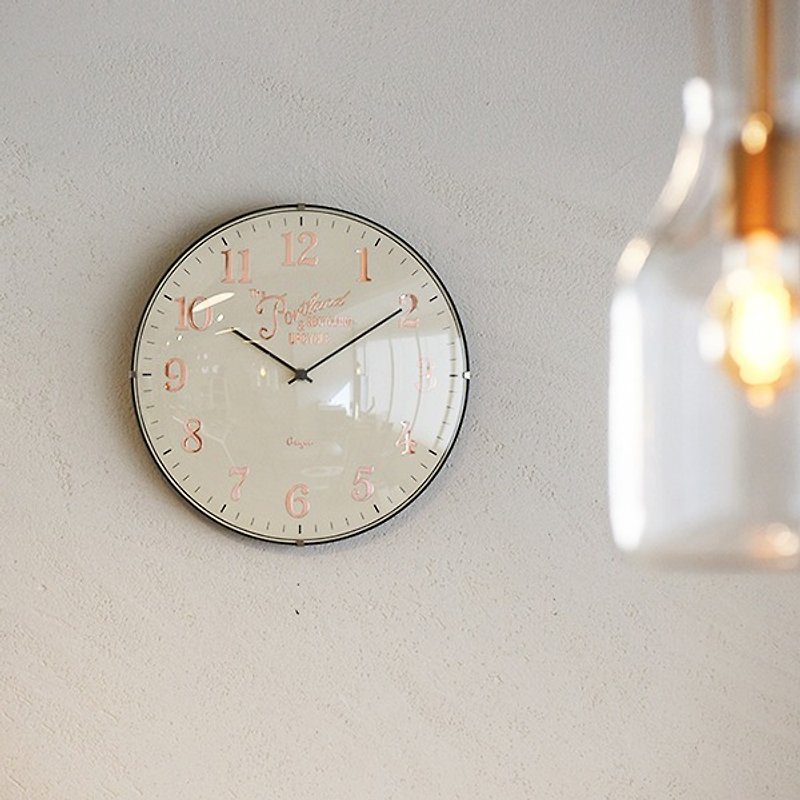 Bouliac - Rose Elegant Silent Clock Wall Clock - Clocks - Wood Gold