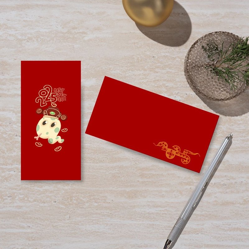 [2025 Year of the Snake Red Envelope Bag] | Red Envelope 2 included | - ถุงอั่งเปา/ตุ้ยเลี้ยง - กระดาษ 