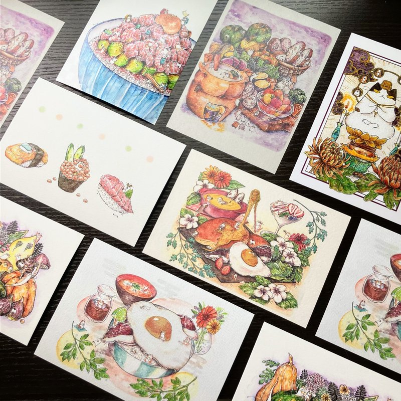 Various paper postcards - การ์ด/โปสการ์ด - กระดาษ 