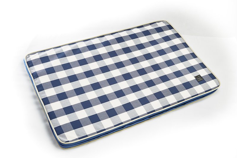 Lifeapp Sleeping Pad Replacement Cloth --- L_W110xD70xH5cm (Blue and White) does not contain sleeping mats - ที่นอนสัตว์ - วัสดุอื่นๆ สีน้ำเงิน