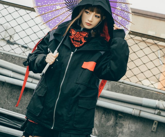 Tattoo fashion anime Yaksha ninja layer look divisible hood