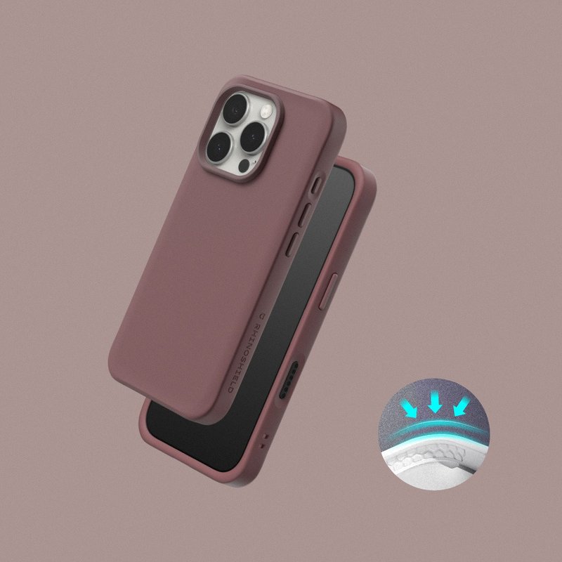 SolidX 強化吸震緩衝手機殼/深紫紅 for iPhone 16系列 - 手機殼/手機套 - 塑膠 
