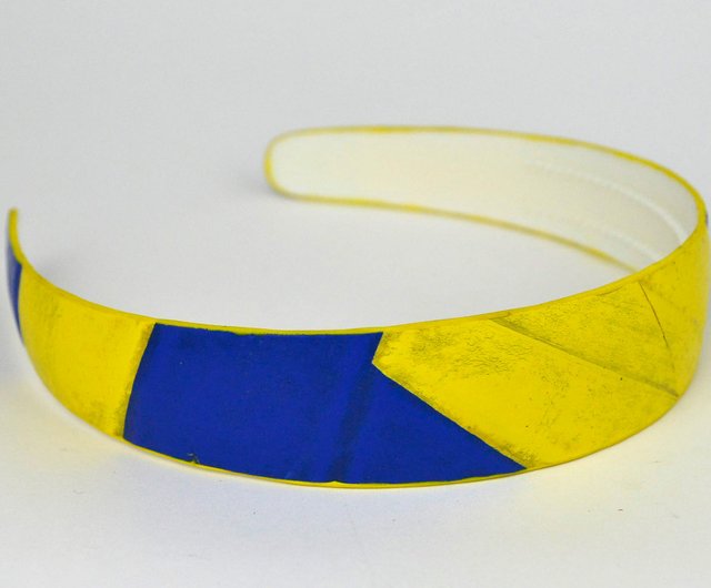 Blue Yellow Headband 