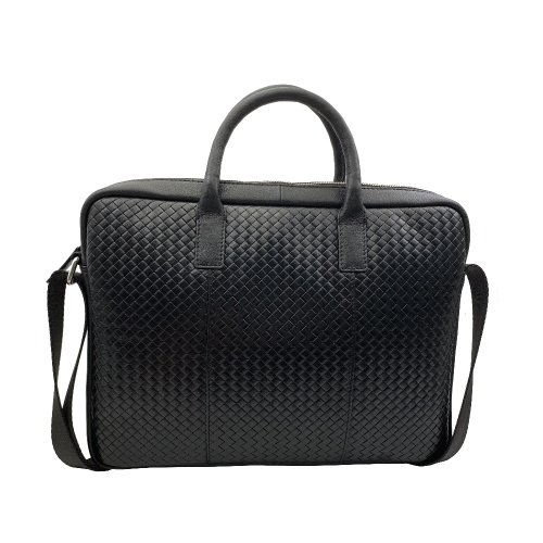 CROSS, CERRUTI 1881, ZENDAR 官方旗艦館 CROSS限量1折 頂級小牛皮編織公事包 黑色 14吋 全新專櫃展示品