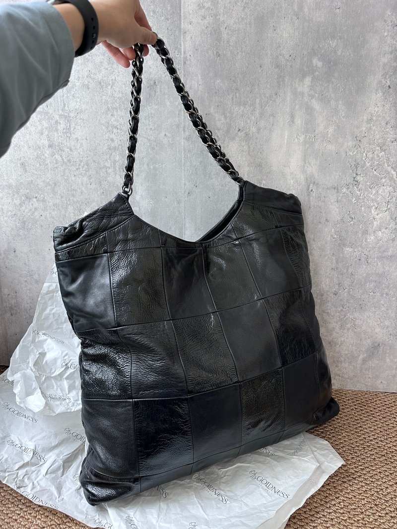 中古包 Chanel 香奈兒 牛皮機場包 - 手提包/手提袋 - 真皮 黑色