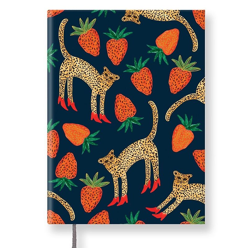 7321-BBH萬年曆(無時效)-愛吃草莓的豹,73D71743 - 筆記本/手帳 - 紙 紅色