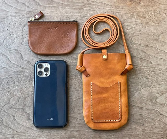 Mobile Phone Shoulder Bagphone Sling Bag Leather Phone 
