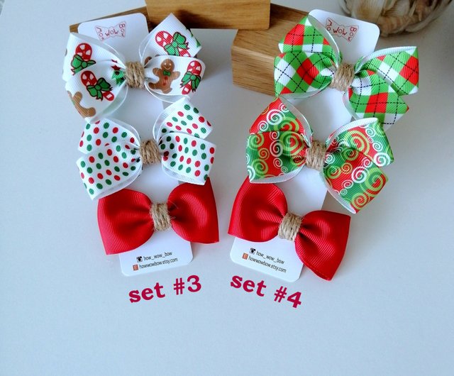 1437】クリスマス、お正月犬用トリミングリボン