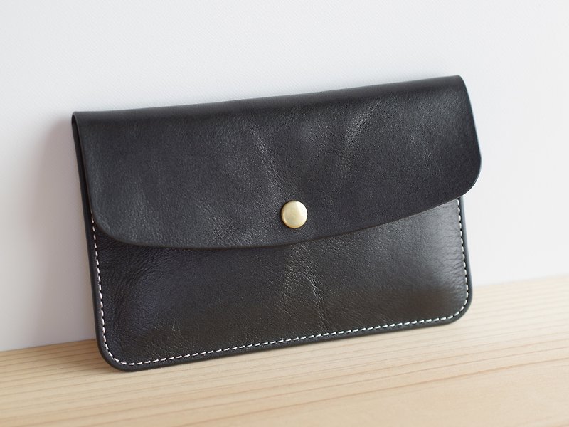 Leather passbook case (case) case Black - Other - Genuine Leather Black