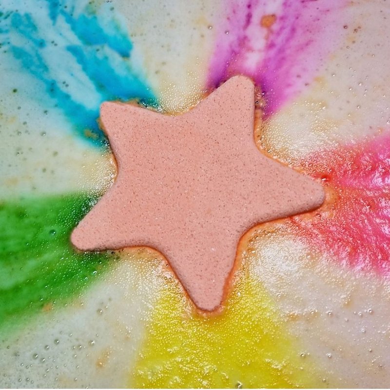 Explosive Colorful Bubble Cake【Starry Sky】-Korea I'm Bomb - Body Wash - Concentrate & Extracts Pink