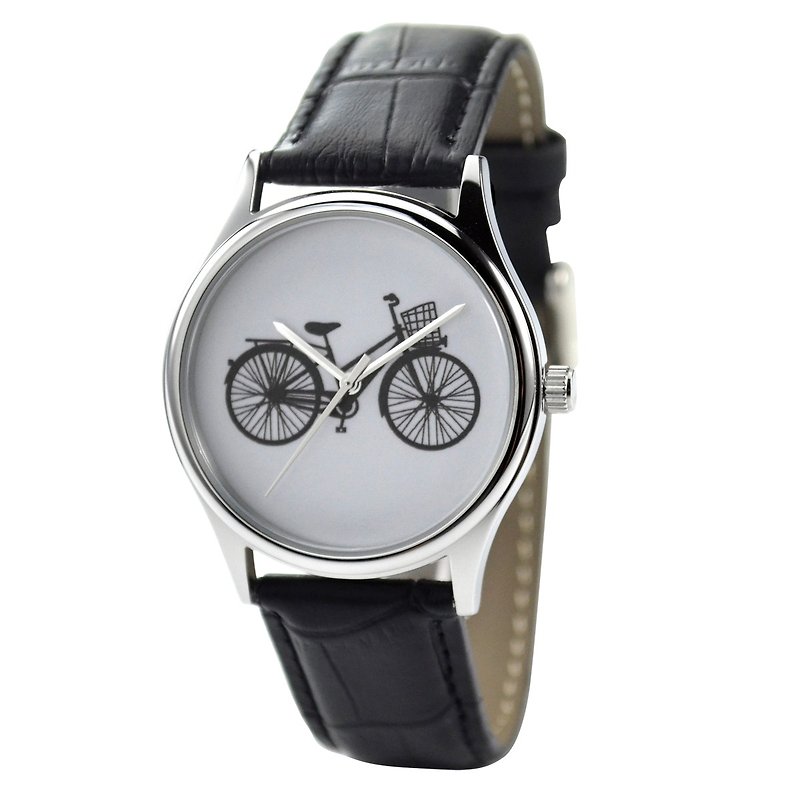 自転車時計-世界中に送料無料 - 腕時計 - 金属 グレー