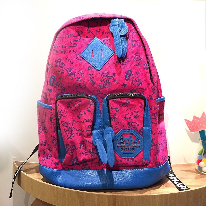 P714 casual backpack - Backpacks - Other Materials Multicolor