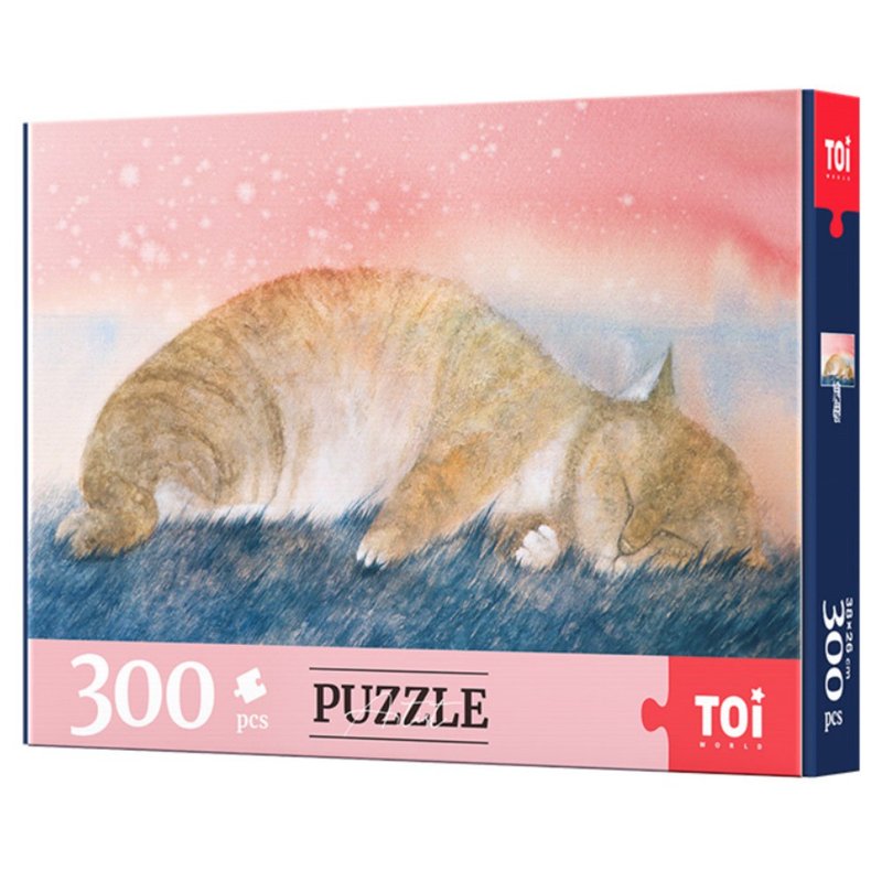 TOi Tuyi [眠い猫] ジグソーパズル 300ピース DIY イラスト ボードゲーム お正月 女性の日 ギフトボックス - パズル - 紙 