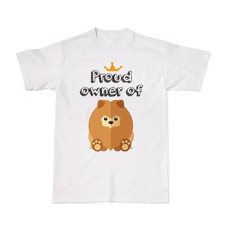 Proud Dog Owners Tees - Pomeranian - T 恤 - 棉．麻 