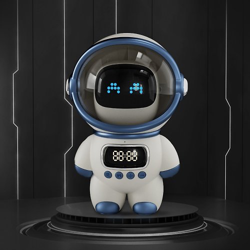 藍朗 航天員 智能Ai音響 藍芽喇叭 藍牙音箱 時鐘玩具兒童小朋友禮物