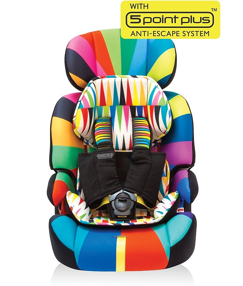 Cosatto Zoomi Highback Booster Car Seat with Harness – Go Brightly (5 Point Plus) - Other - Other Materials Blue