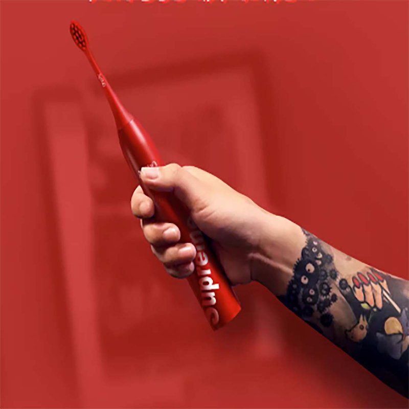 【Free Shipping】Electric Toothbrush Adult Man and Woman Couple Set Wedding Gift Red Gift Box APIYOO su - แกดเจ็ต - วัสดุอื่นๆ สีแดง