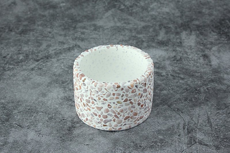 Cement Products - Succulent Pots - Round Pots - Rhododendron - 7.8cm High 5cm in Diameter - Plants - Cement Red